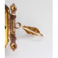 opulenta brosa-pandant Biedermeier. argint rolled gold. cca 1840